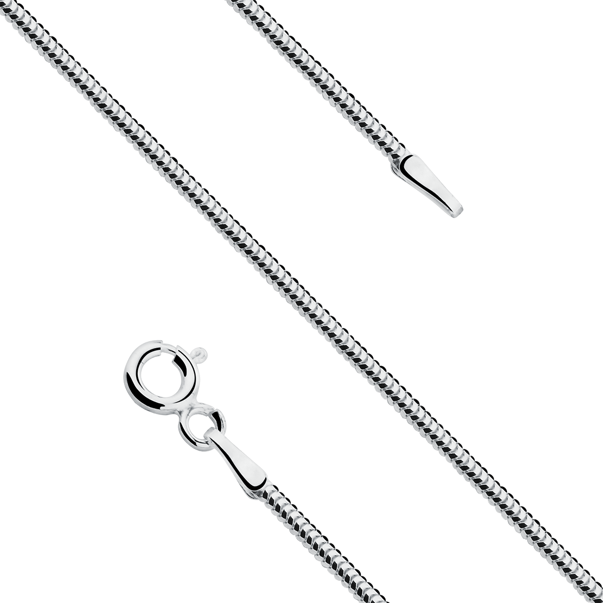 Łańcuszek Srebrny pr 925 Snake